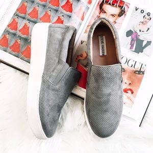 Steve Madden 'Genette' Perforated Suede Sneakers